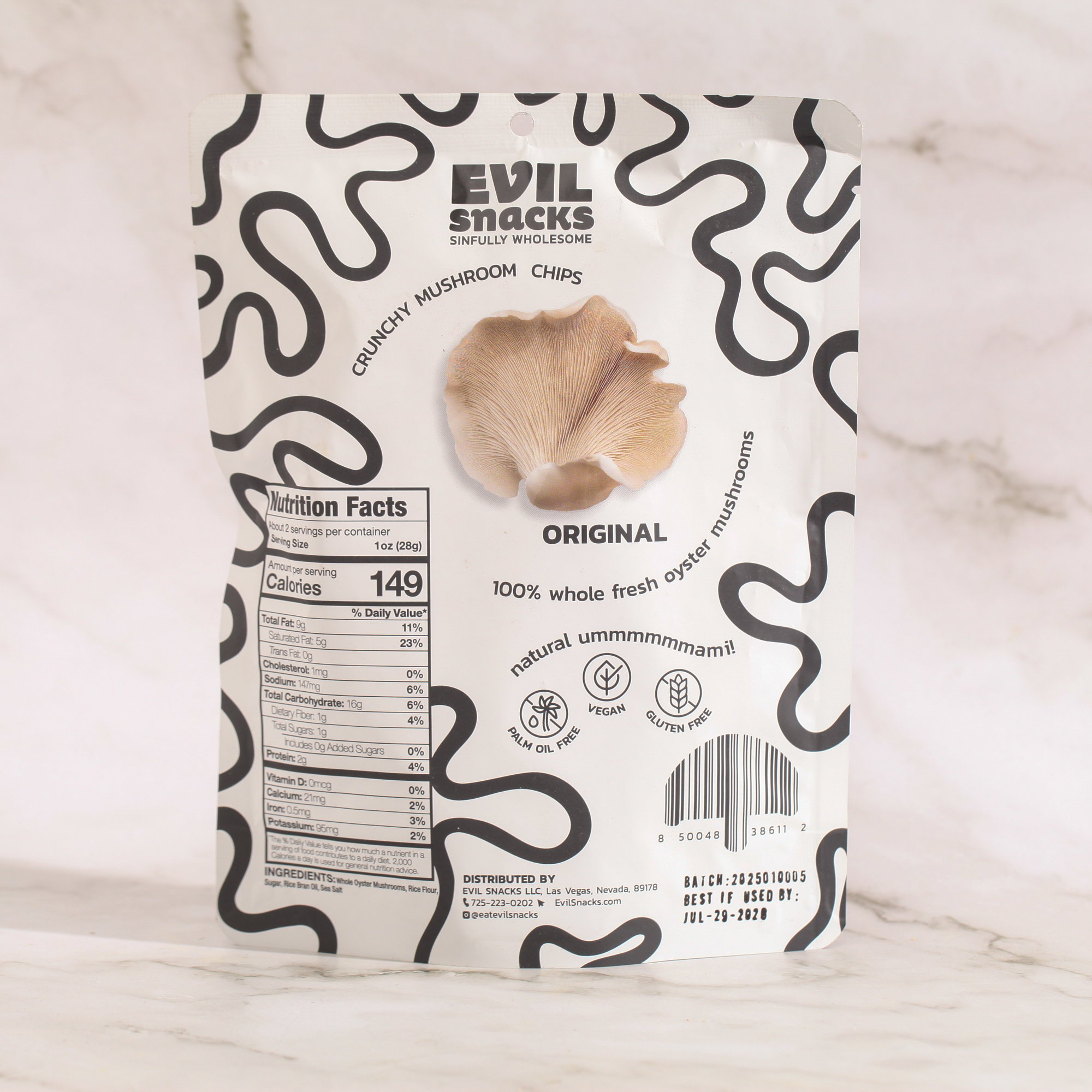 Crunchy Mushroom Chips - Evil Snacks